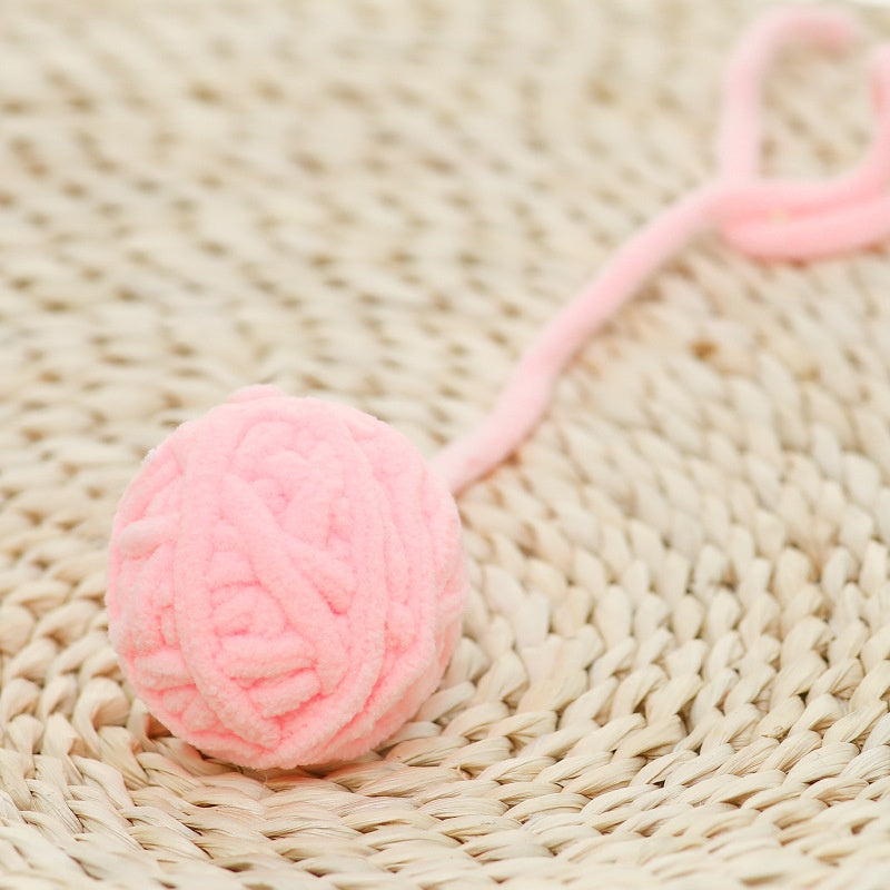 Bóng len cho mèo màu hồng nhạt Bóng len cho mèo màu hồng nhạt
