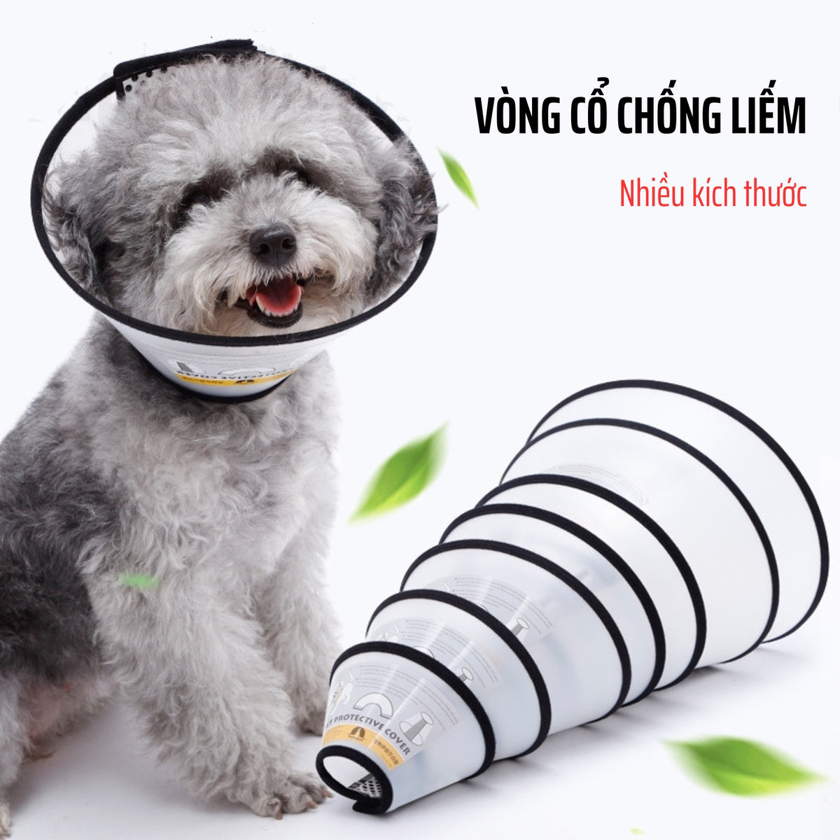 vòng cổ chống liếm cho chó mèo