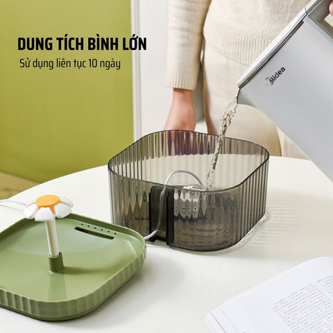 Dung tích 2.5L của máy lọc nước cho mèo