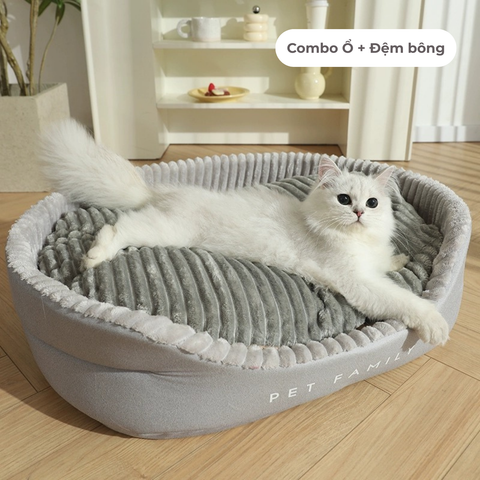 Giường Ngủ 4 Mùa Cao Cấp Cho Chó Mèo PET FAMILY ON01