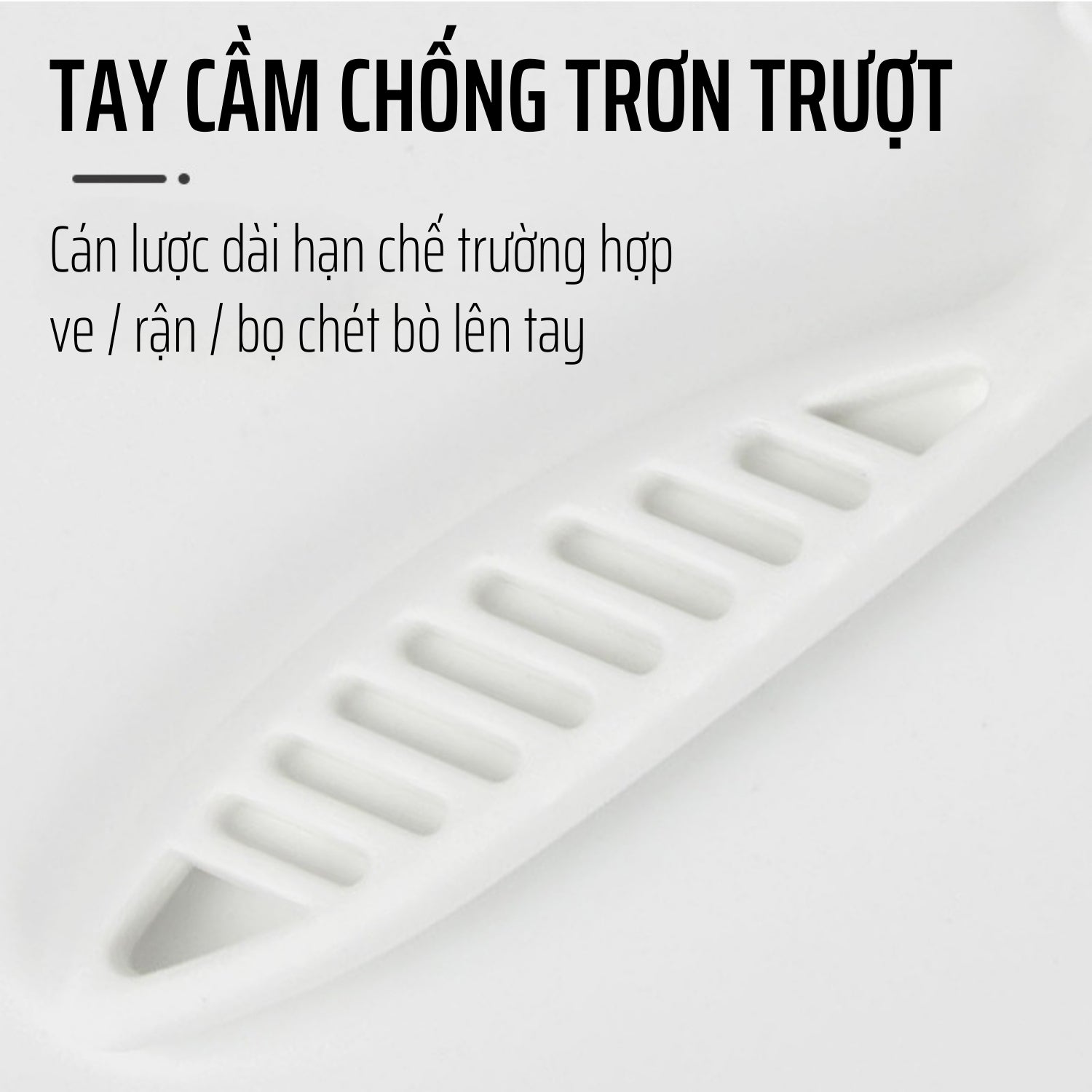 Tay cầm của lược chải rận chống trơn trượt