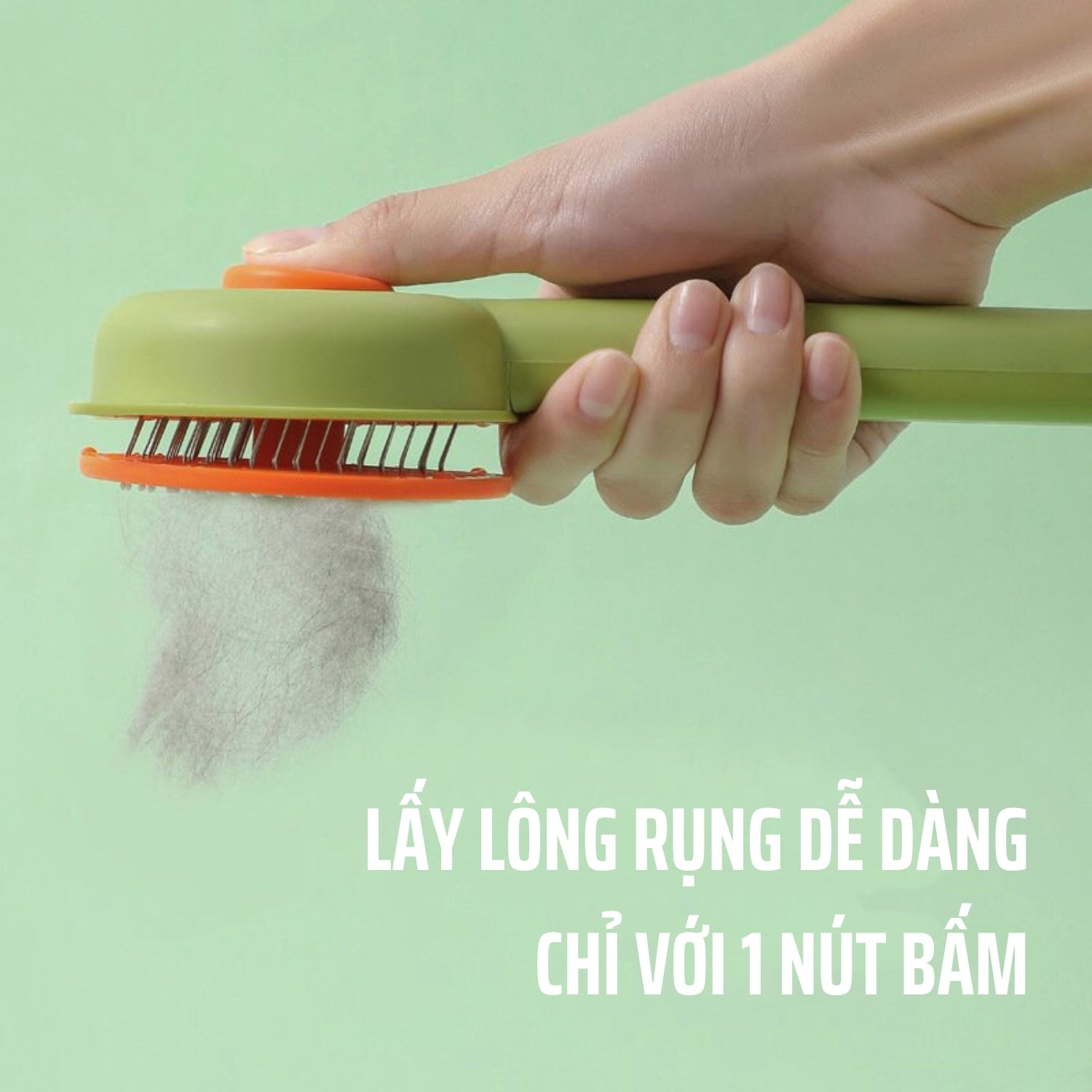 Lấy lông rụng cho chó mèo dễ dàng