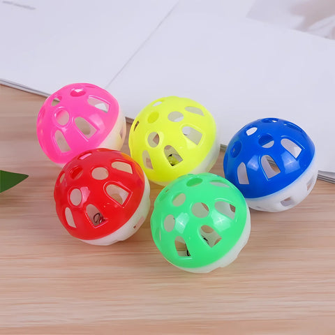 đồ chơi cho mèo bóng lục lạc nhiều màu sắc