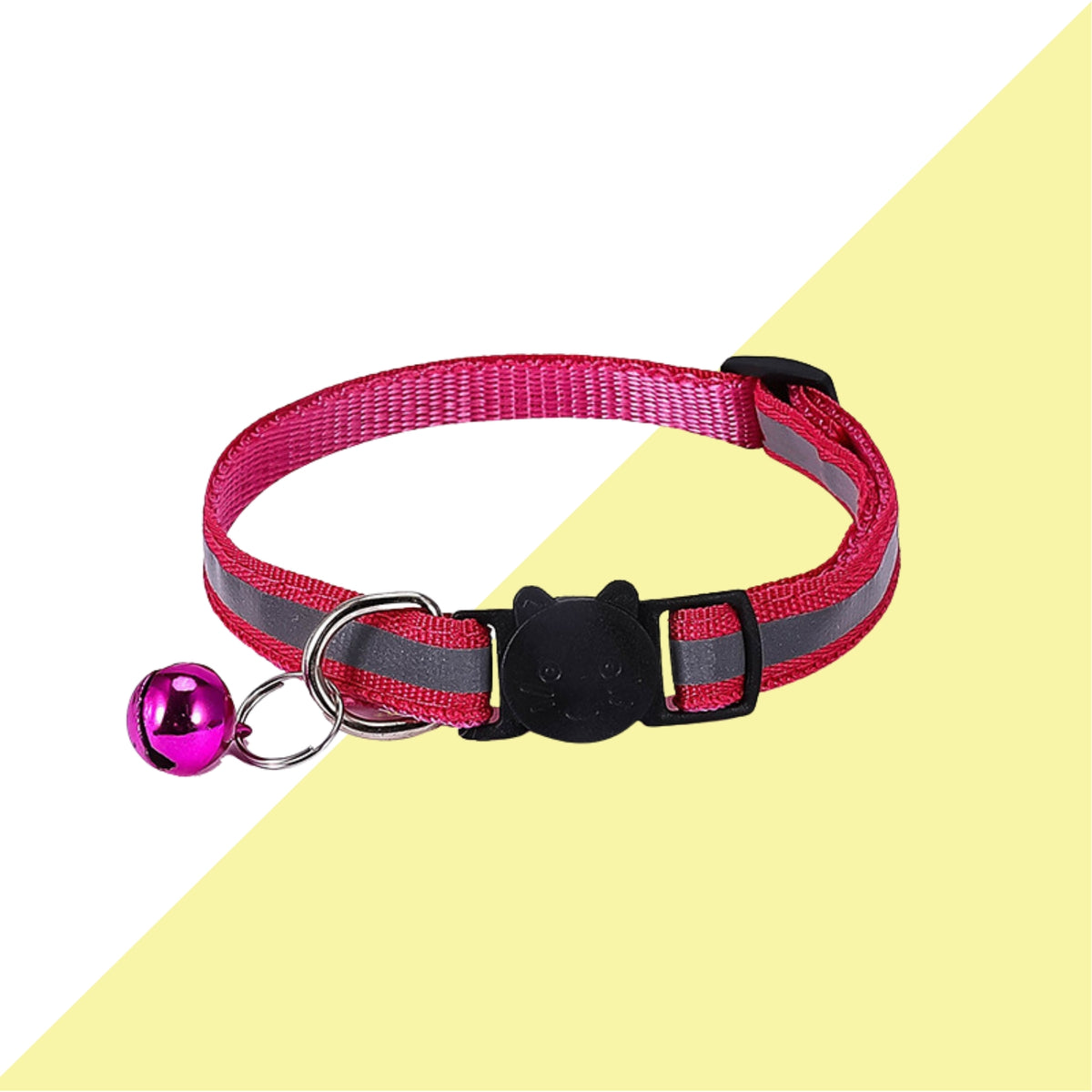 vòng đeo cổ chó mèo màu hồng đậm