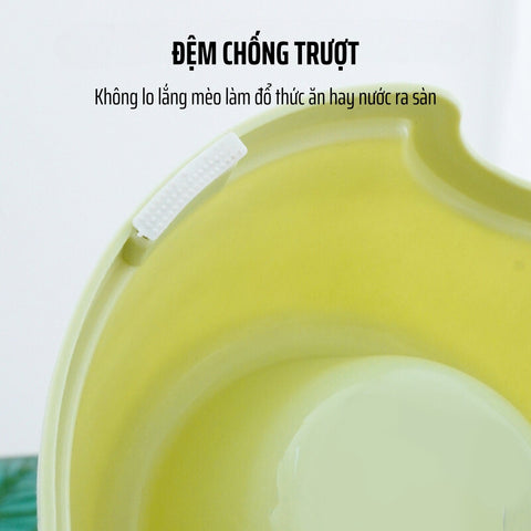 Thiết kế đệm chống trượt chống đổ của bát ăn