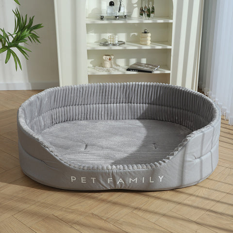 Ổ nằm chó mèo Pet Family màu xám xanh