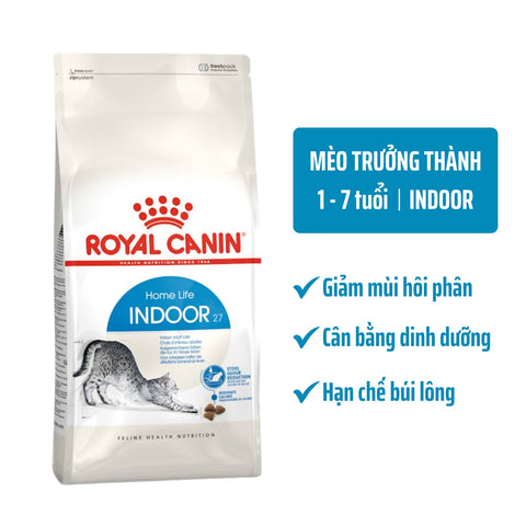 Thức Ăn Hạt Royal Canin Indoor 27 Cho Mèo Trưởng Thành