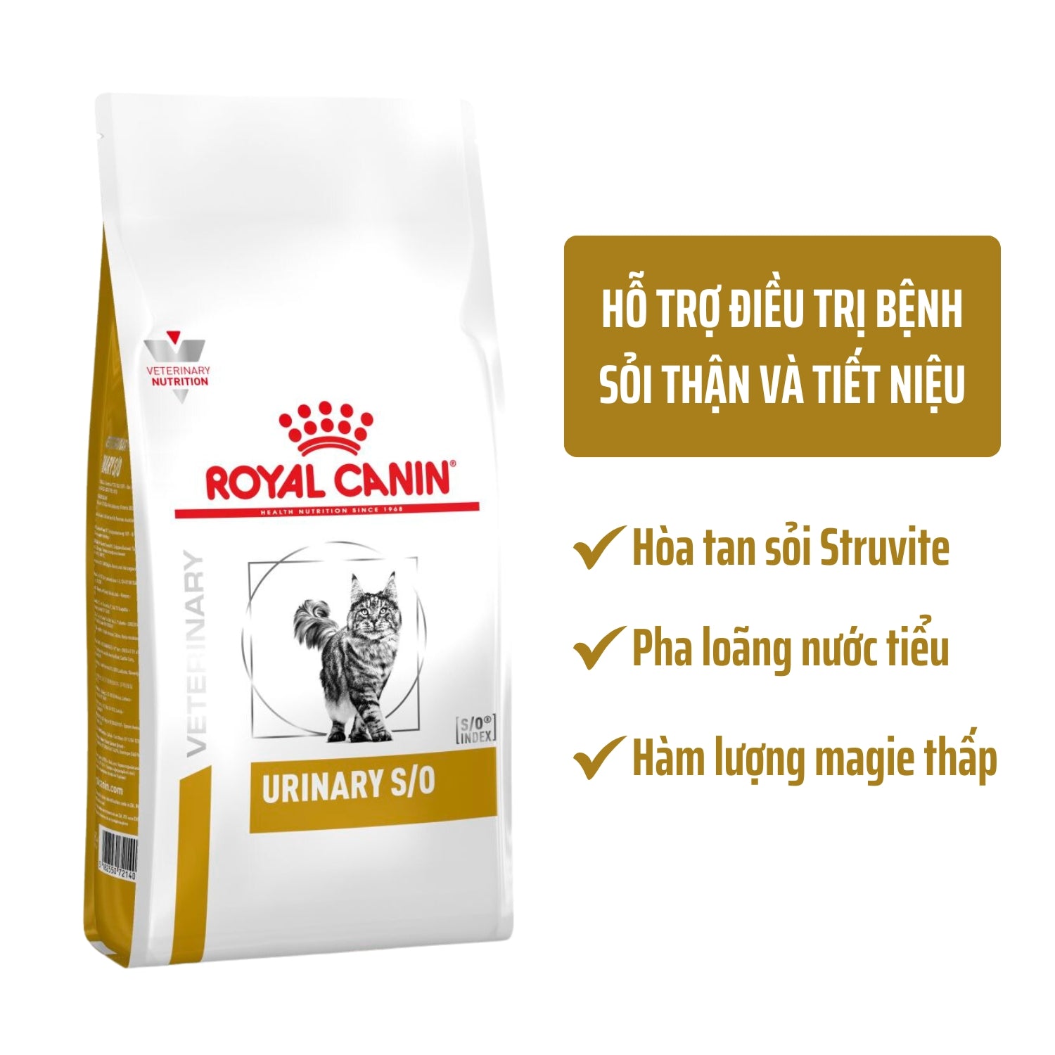 Thức Ăn Hạt Royal Canin Urinary S/O Cho Mèo Sỏi Thận